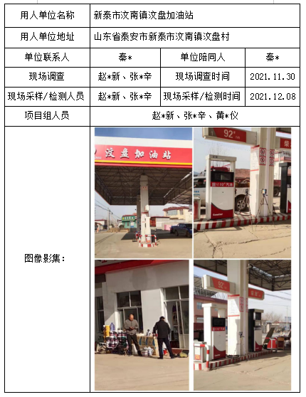 新泰市汶南镇汶盘加油站