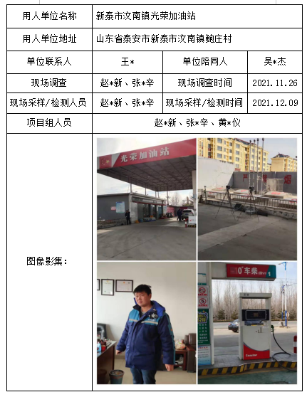 新泰市汶南镇光荣加油站