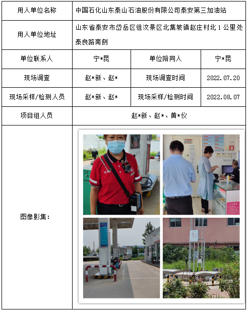 中国石化山东泰山石油股份有限公司泰安第三加油站