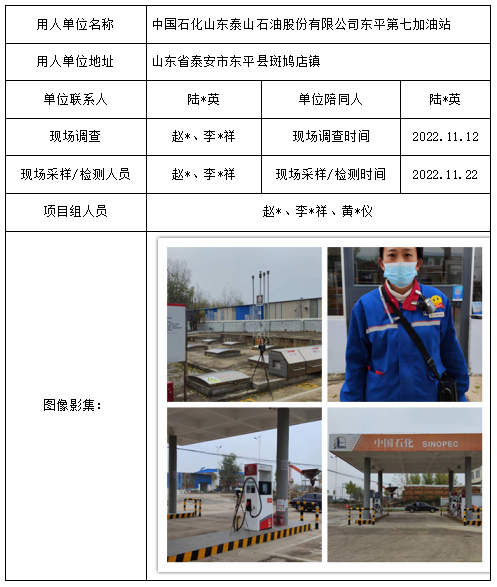 中国石化山东泰山石油股份有限公司东平第七加油站