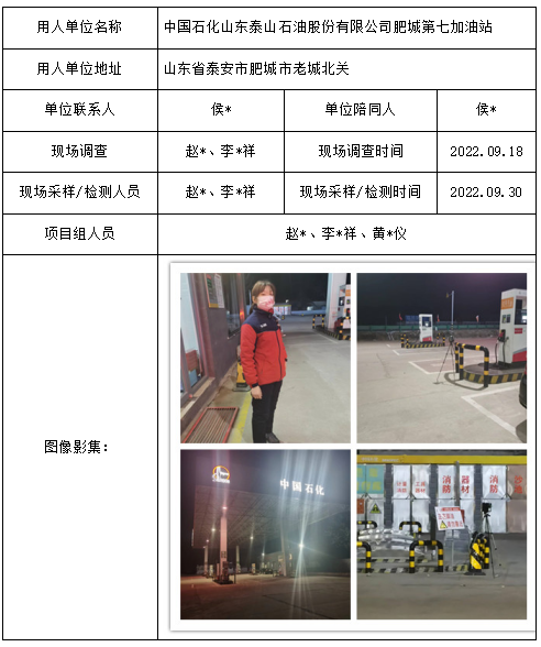 中国石化山东泰山石油股份有限公司肥城第七加油站