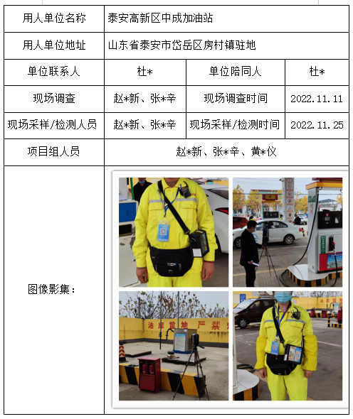 泰安高新区中成加油站
