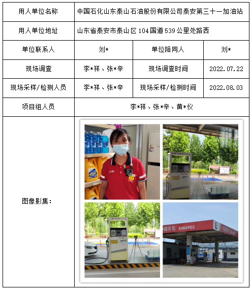 中国石化山东泰山石油股份有限公司泰安第三十一加油站