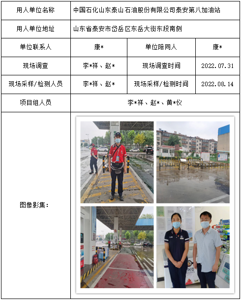 中国石化山东泰山石油股份有限公司泰安第八加油站