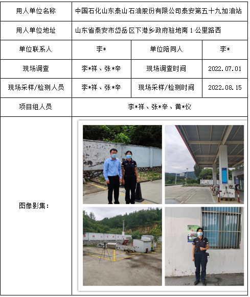 中国石化山东泰山石油股份有限公司泰安第五十九加油站