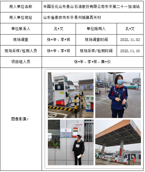 中国石化山东泰山石油股份有限公司东平第二十一加油站