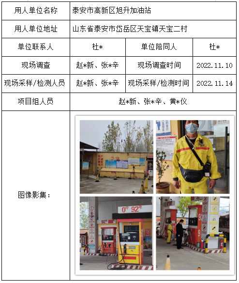 泰安市高新区旭升加油站