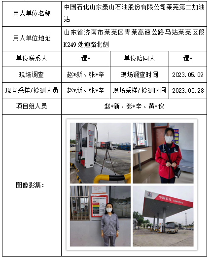 中国石化山东泰山石油股份有限公司莱芜第二加油站